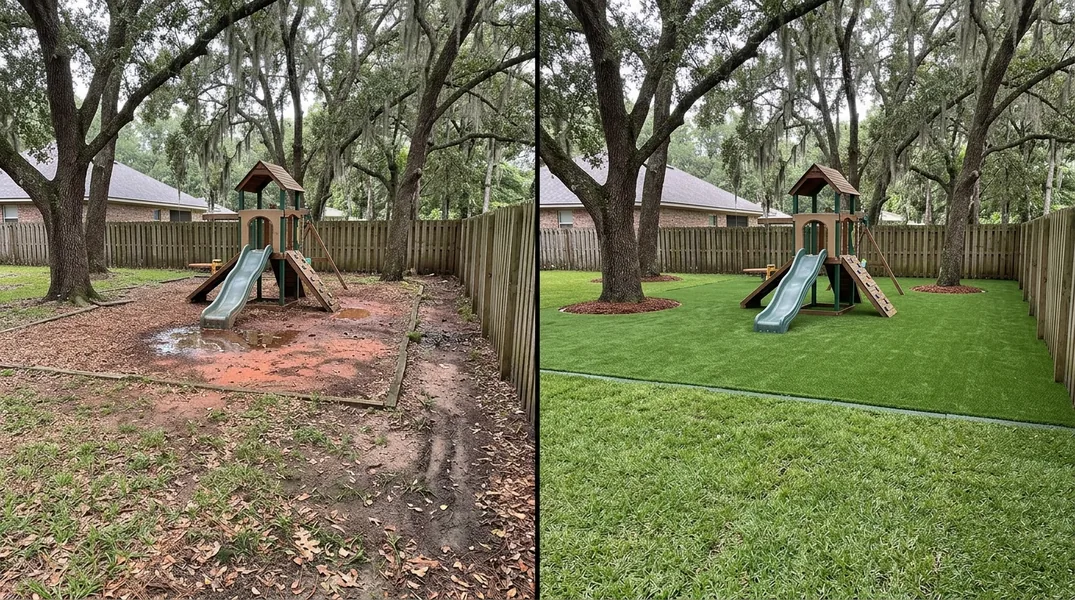 Result artificial grass installation in Tallahassee - Tallahassee Artificial Grass Installation