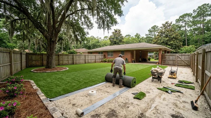 Residential Artificial Grass Installation Tallahassee